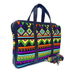 Laptop bag made in Ankara/aso oke /adire