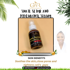 Snail slime and hyaluronic serum