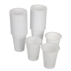 Disposable Plastic Cup 210 ml Clear x100