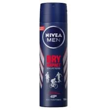 Nivea AntiPerspirant Deodorant Spray For Men Dry Impact Plus 150 ml