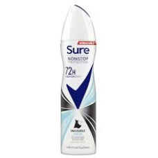 Sure Anti-Perspirant Deodorant Spray Invisible Aqua 250 ml