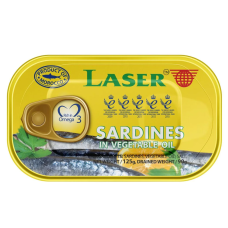 Laser Sardines In Sunflower Oil 125 g