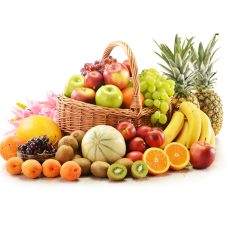 Fresh Fruit Basket (Gold)