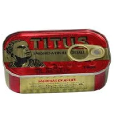 Titus Sardines 125 g - Carton