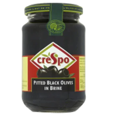 Crespo Pitted Black Olives In Brine 354 g